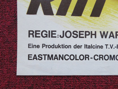 DEATH RIDES ALONG GERMAN A1 POSTER FOLDED MIKE MARSHALL ROBERT HUNDAR 1975 Rendezvous Cinema Movie posters