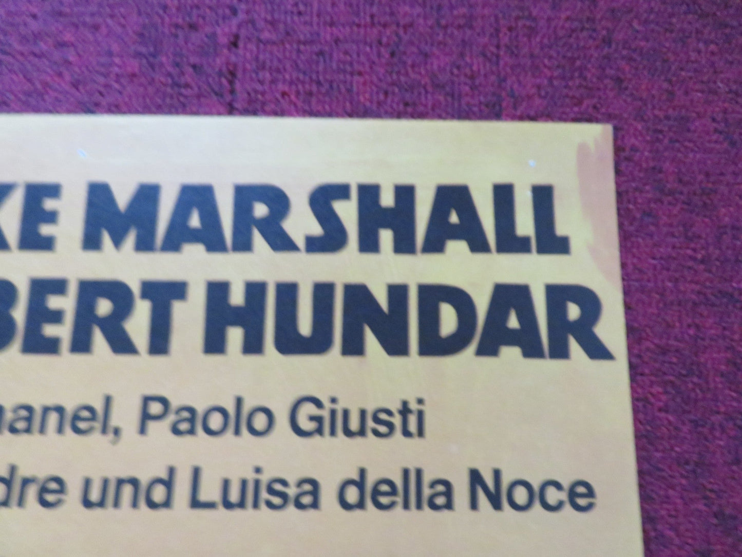 DEATH RIDES ALONG GERMAN A1 POSTER FOLDED MIKE MARSHALL ROBERT HUNDAR 1975 Rendezvous Cinema Movie posters