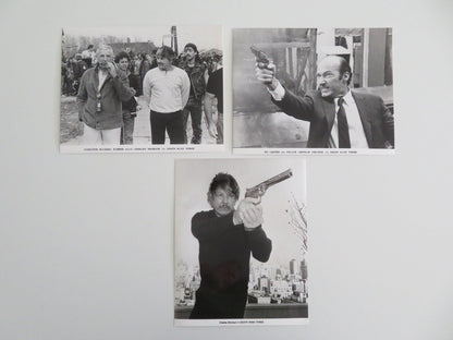 DEATH WISH 3 - A MOVIE STILL PHOTO LOT OF 3 CHARLES BRONSON ED LAUTER 1985 Movie posters