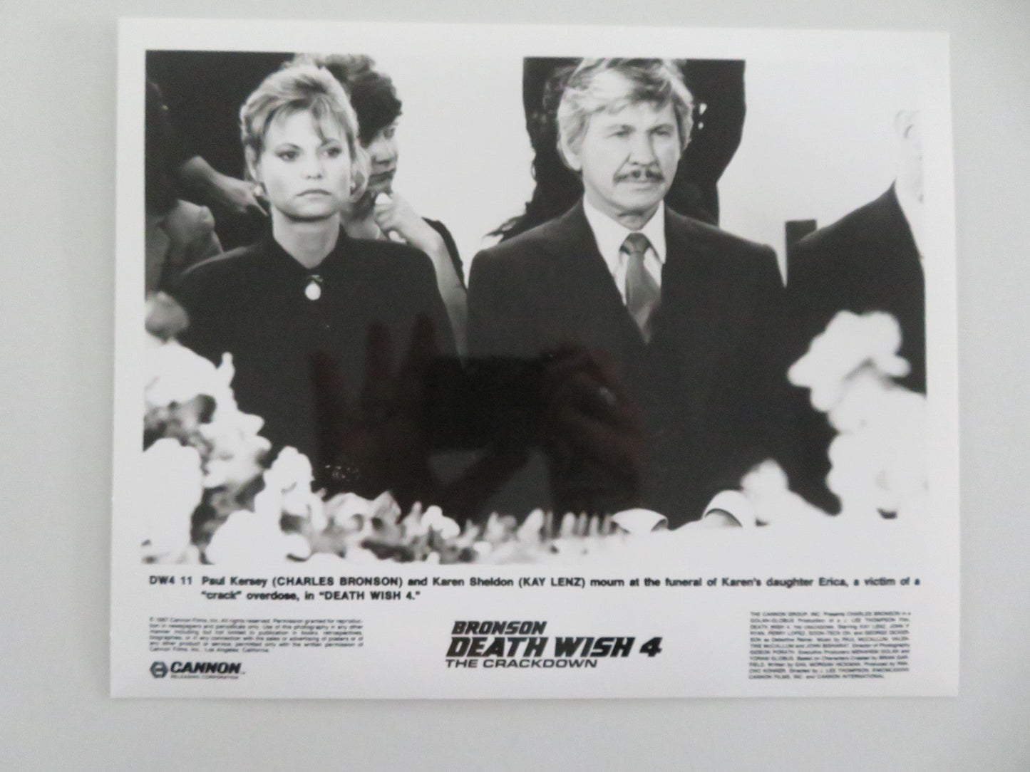 DEATH WISH 4: THE CRACKDOWN MOVIE STILL PHOTO LOT OF 8 CANNON C. BRONSON 1987 Movie posters