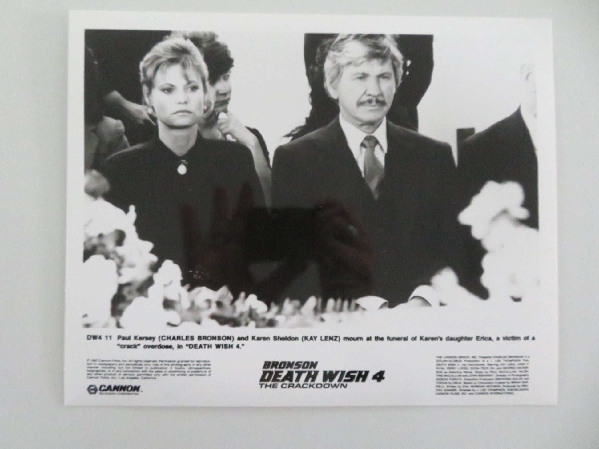 DEATH WISH 4: THE CRACKDOWN MOVIE STILL PHOTO LOT OF 8 CANNON C. BRONSON 1987 Movie posters