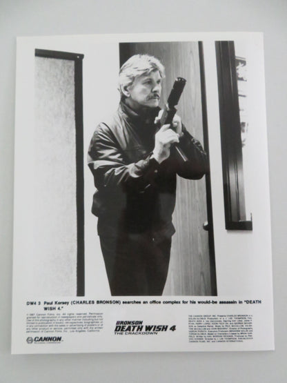 DEATH WISH 4: THE CRACKDOWN MOVIE STILL PHOTO LOT OF 8 CANNON C. BRONSON 1987 Movie posters