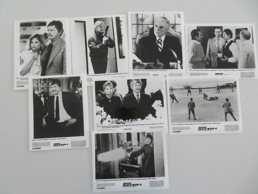 DEATH WISH 4: THE CRACKDOWN MOVIE STILL PHOTO LOT OF 8 CANNON C. BRONSON 1987 Movie posters
