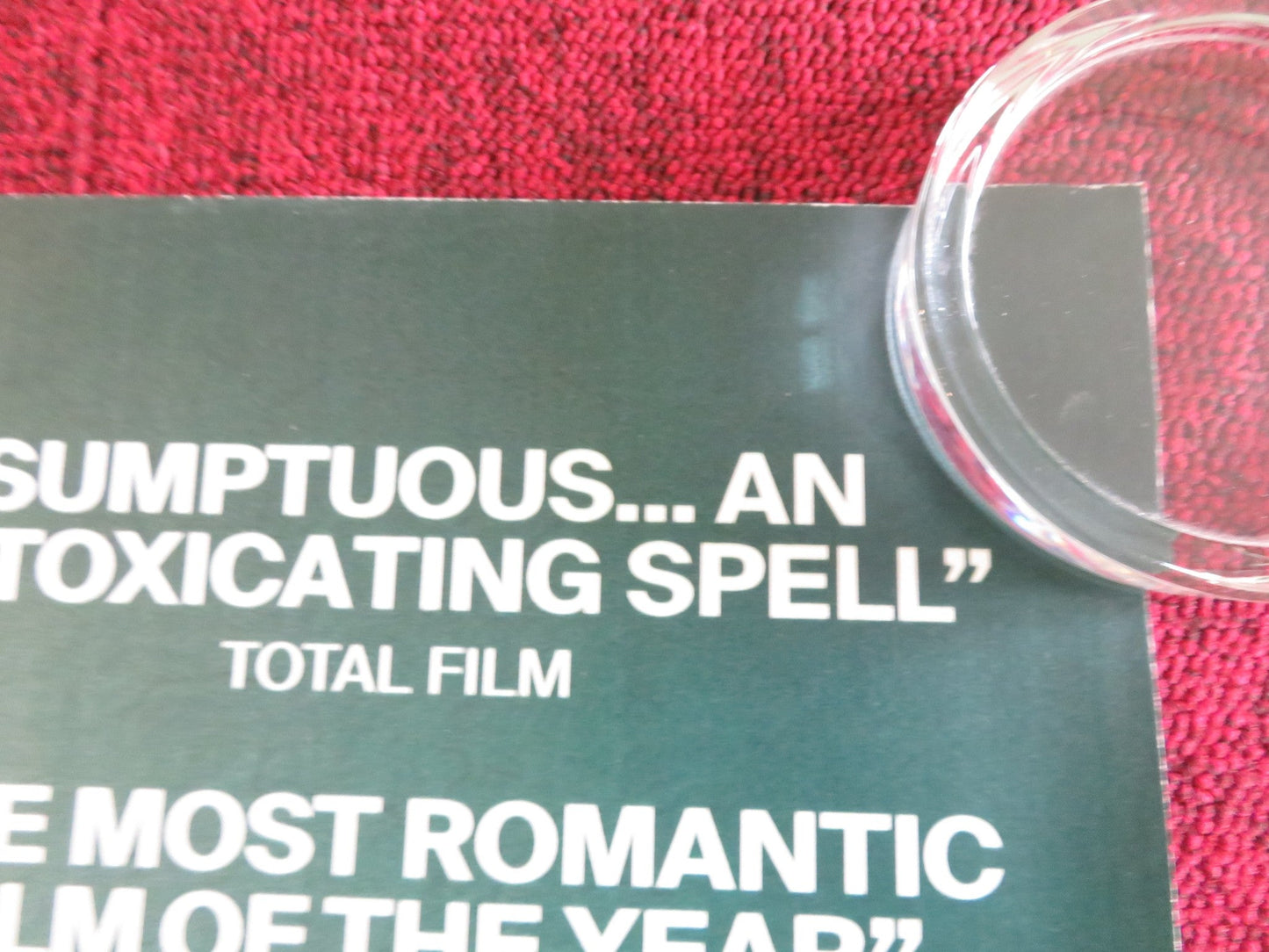 DECISION TO LEAVE UK QUAD ROLLED POSTER TANG WEI PARK HAE - IL 2022 Rendezvous Cinema Movie posters