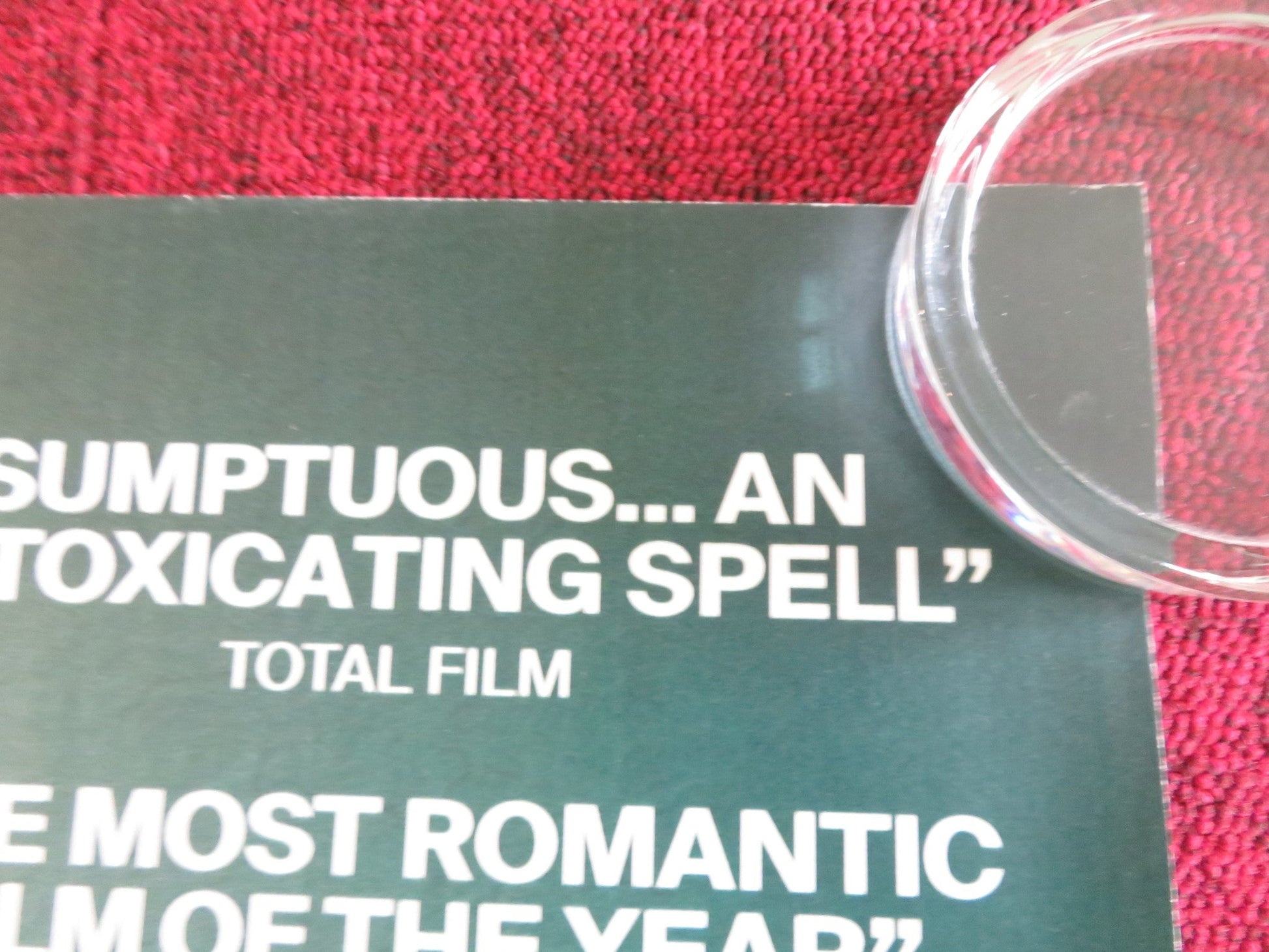 DECISION TO LEAVE UK QUAD ROLLED POSTER TANG WEI PARK HAE - IL 2022 Rendezvous Cinema Movie posters