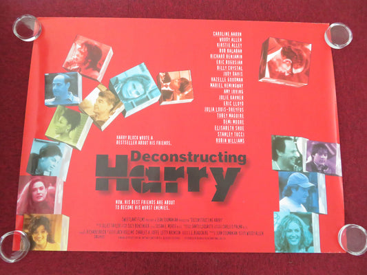 Deconstructing Harry UK Quad Rolled Poster Woody Allen Demi Moore 1997 Movie posters