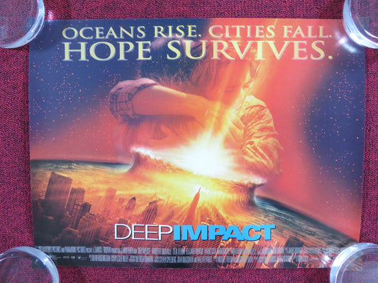 DEEP IMPACT UK MINI QUAD POSTER ROBERT DUVALL TEA LEONI 1998 Rendezvous Cinema Movie posters