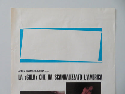 DEEP THROAT ITALIAN LOCANDINA POSTER LINDA LOVELACE HARRY REEMS 1975 Movie posters