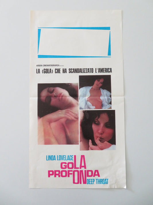 DEEP THROAT ITALIAN LOCANDINA POSTER LINDA LOVELACE HARRY REEMS 1975 Movie posters