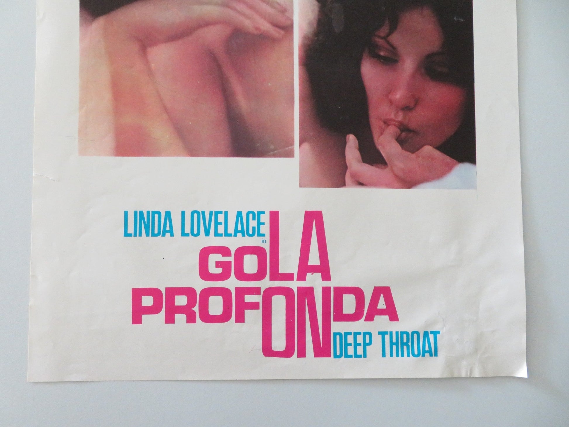 DEEP THROAT ITALIAN LOCANDINA POSTER LINDA LOVELACE HARRY REEMS 1975 Movie posters