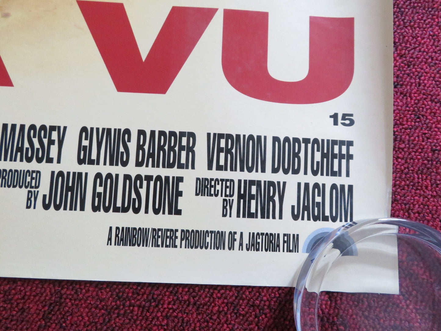 DEJA VU UK QUAD ROLLED POSTER STEPHEN DILLANE VANESSA REDGRAVE1997 Rendezvous Cinema Movie posters