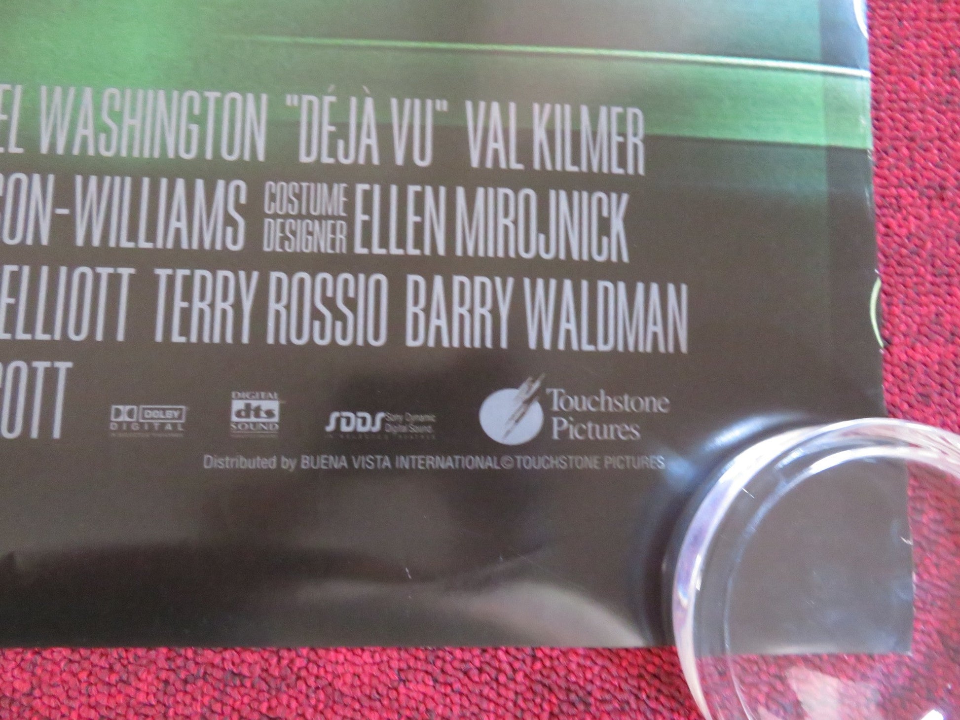 DEJA VU US ONE SHEET ROLLED POSTER DENZEL WASHINGTON VAL KILMER 2006 Rendezvous Cinema Movie posters