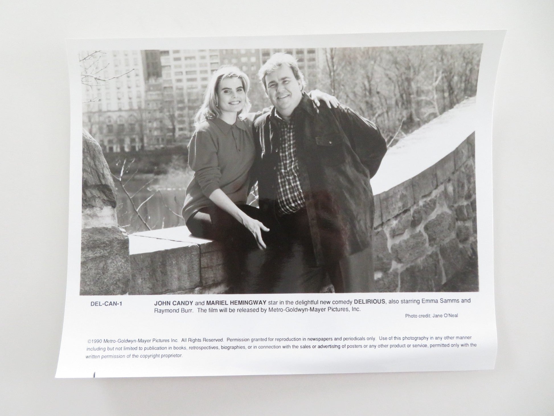 DELIRIOUS MOVIE STILL PHOTO JOHN CANDY MARIEL HEMINGWAY 1991 Movie posters