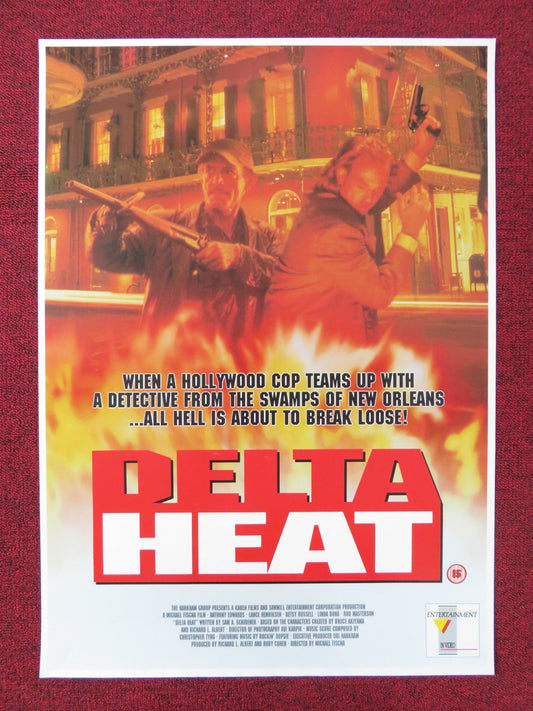 DELTA HEAT VHS POSTER ROLLED ANTHONY EDWARDS LANCE HENRIKSEN 1992 Rendezvous Cinema Movie posters