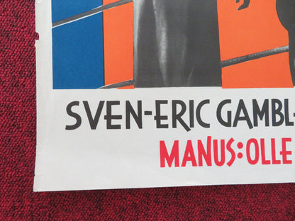 DEN HARDA LEKEN SWEDISH POSTER ROLLED GAMBLE ANN - MARIE GYLLENSPETZ 1956 Movie posters
