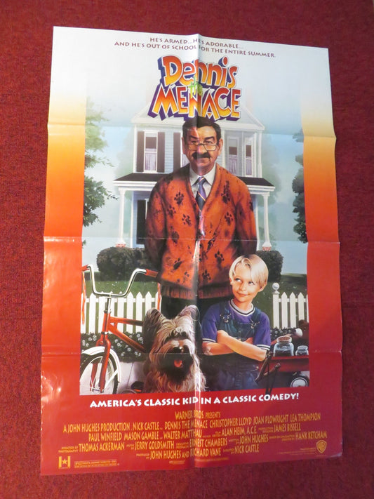 DENNIS THE MENACE FOLDED US ONE SHEET POSTER WALTER MATTHAU MASON GAMBLE 1993 Rendezvous Cinema Movie posters