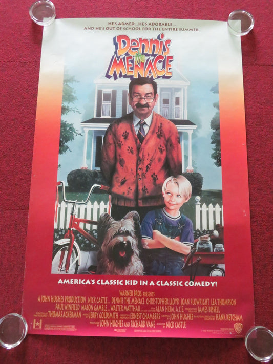 DENNIS THE MENACE US ONE SHEET ROLLED POSTER WALTER MATTHAU JOAN PLOWRIGHT 1993 Movie posters