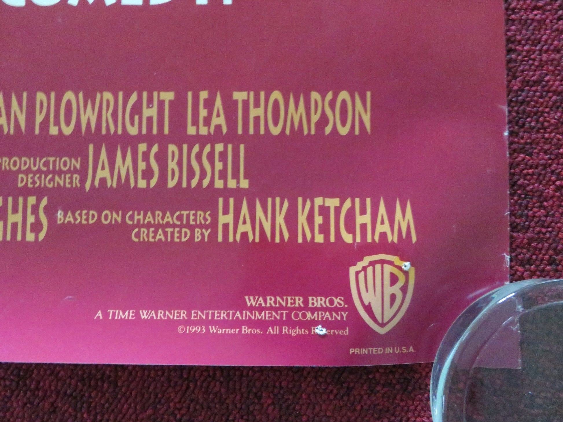 DENNIS THE MENACE US ONE SHEET ROLLED POSTER WALTER MATTHAU JOAN PLOWRIGHT 1993 Movie posters