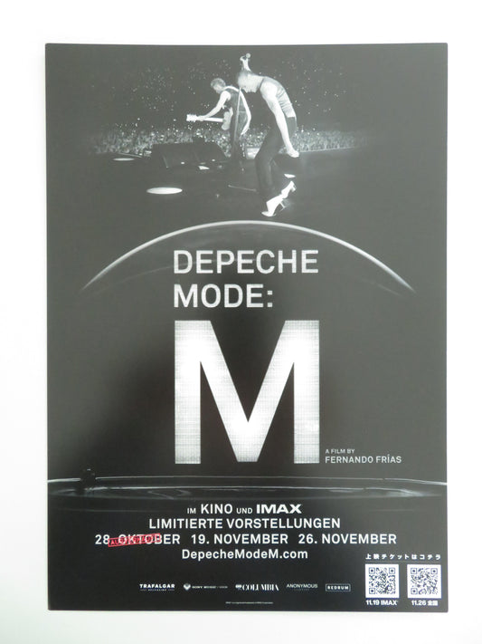 Depeche Mode: M Japanese Chirashi (B5) Poster Dave Gahan Martin Gore 2025 Movie posters