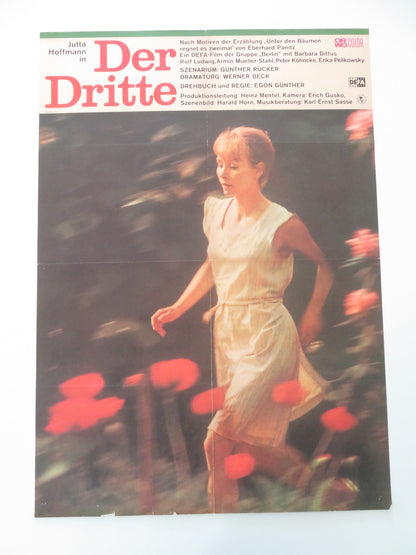 DER DRITTE GERMAN A1 ROLLED POSTER JUTTA HOFFMAN BARBARA DITTUS 1972 Movie posters