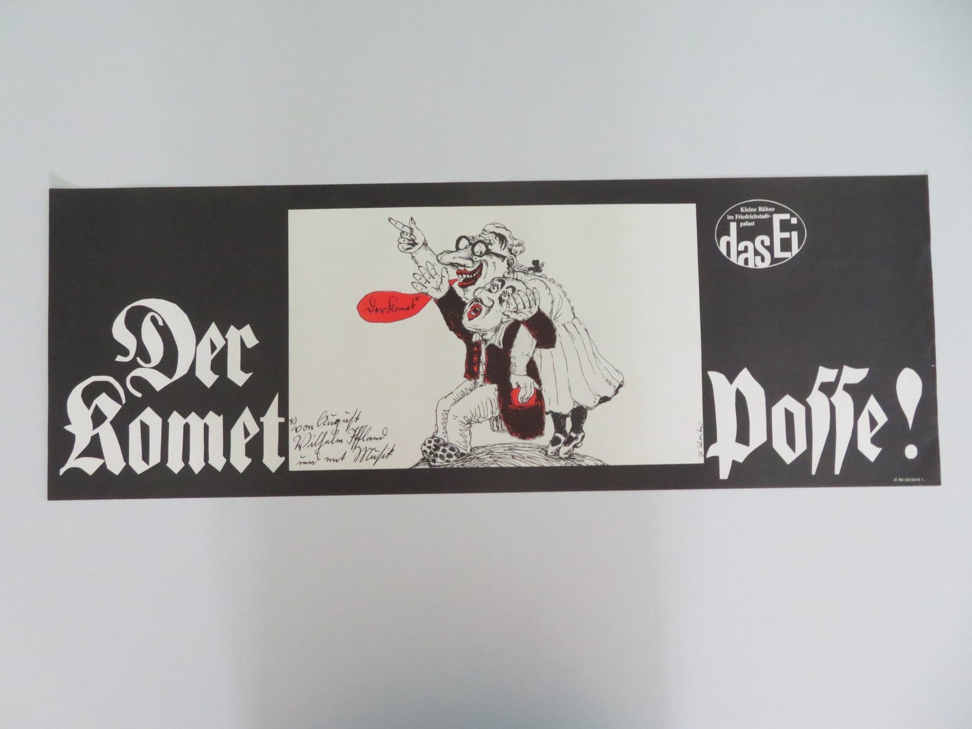 DER KOMET POSSE GERMAN ROLLED POSTER AUGUST WIL HELM IFFLAND 1978 Movie posters