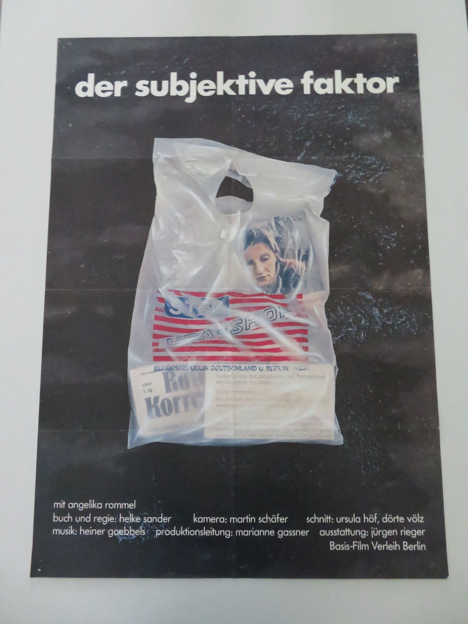 DER SUBJEKTIVE FAKTOR GERMAN A1 POSTER ROLLED ANGELIKA ROMMEL DUTSCH 1981 Movie posters
