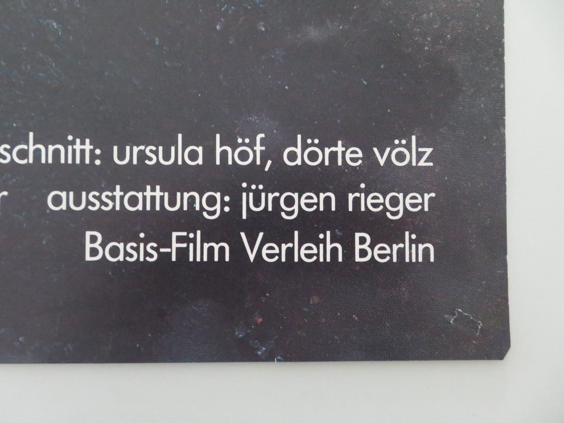 DER SUBJEKTIVE FAKTOR GERMAN A1 POSTER ROLLED ANGELIKA ROMMEL DUTSCH 1981 Movie posters