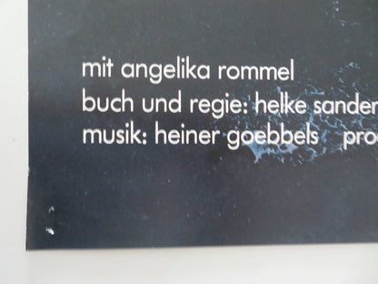 DER SUBJEKTIVE FAKTOR GERMAN A1 POSTER ROLLED ANGELIKA ROMMEL DUTSCH 1981 Movie posters