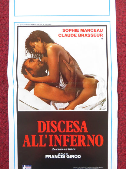 DESCENT INTO HELL ITALIAN LOCANDINA POSTER SOPHIE MARCEAU CLAUDE BRASSEUR 1987 Rendezvous Cinema Movie posters