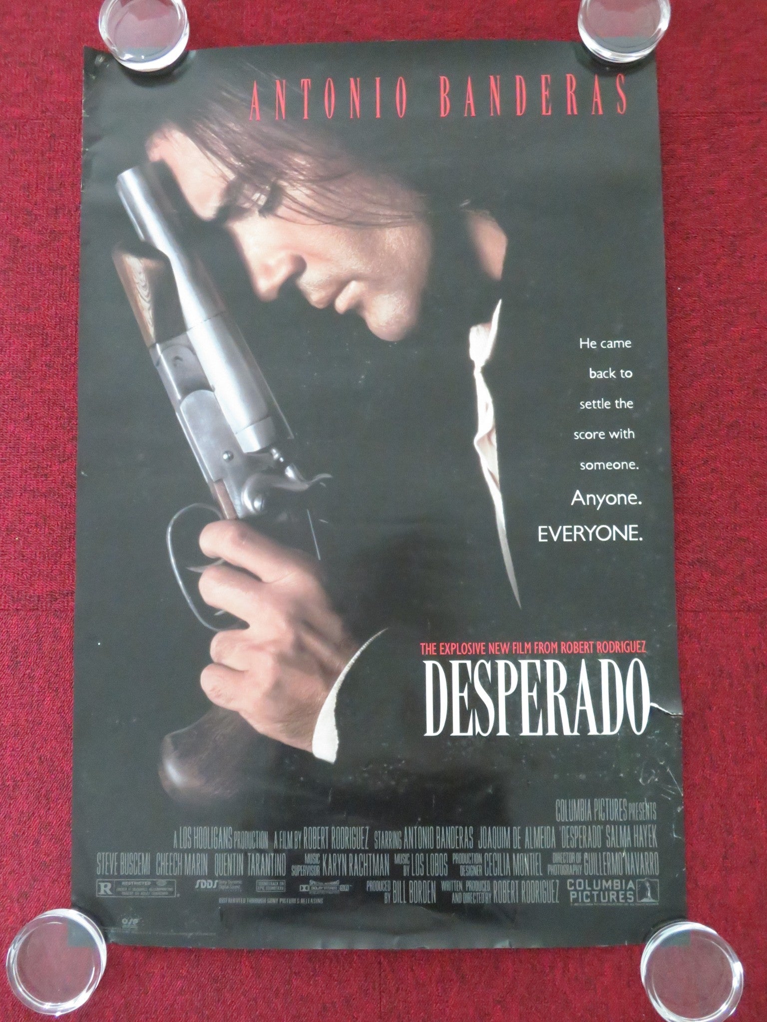 DESPERADO POSTER ROLLED ANTONIO BANDERAS SALMA HAYEK 1995 Movie posters
