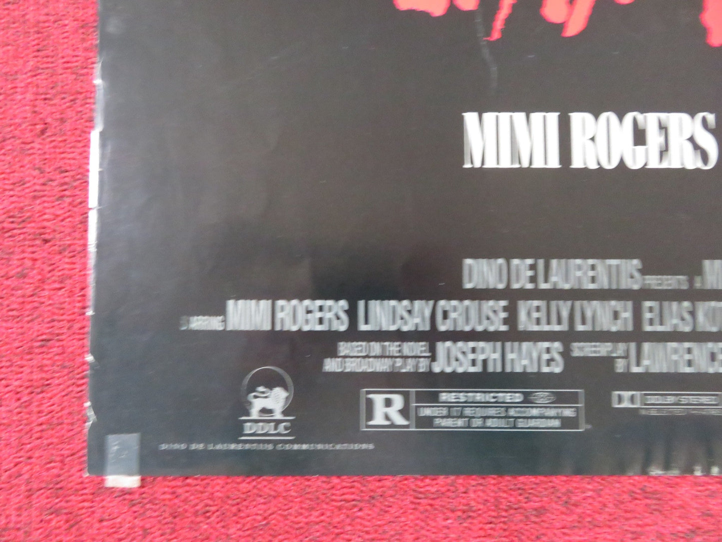 DESPERATE HOURS FOLDED US ONE SHEET POSTER MICKEY ROURKE ANTHONY HOPKINS 1990 Rendezvous Cinema Movie posters