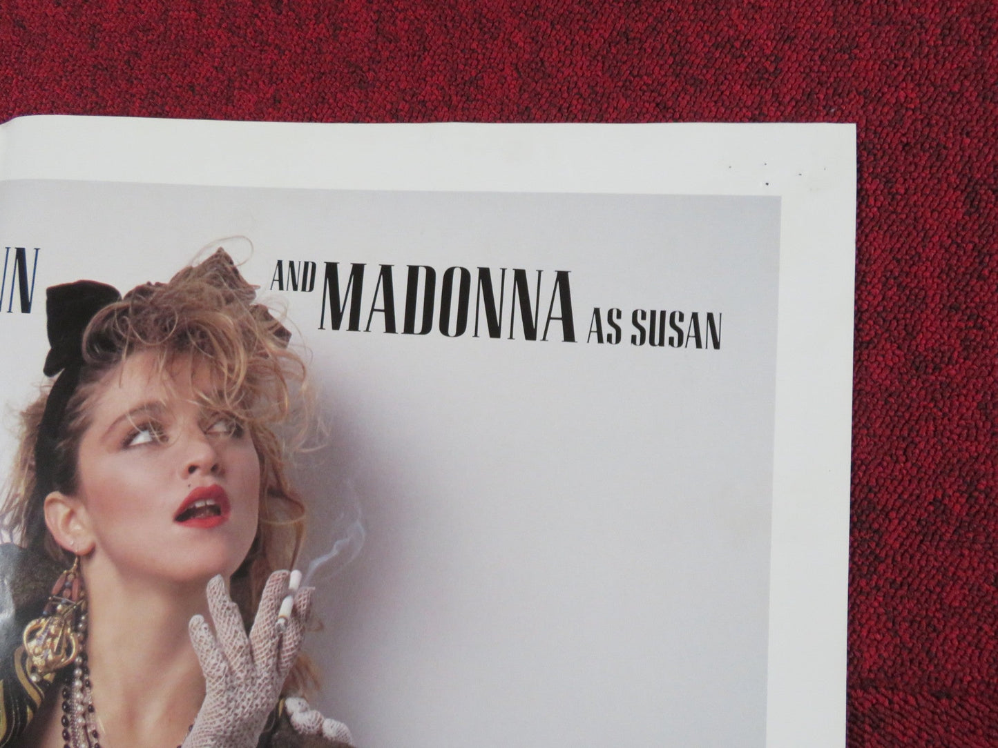 DESPERATELY SEEKING SUSAN FOLDED US ONE SHEET POSTER MADONNA R. ARQUETTE 1985 Rendezvous Cinema Movie posters
