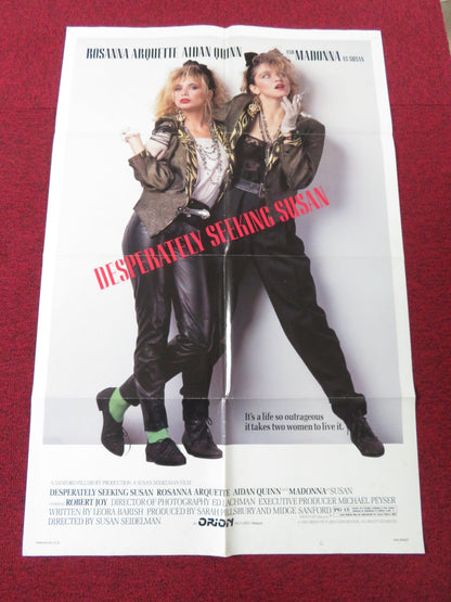 DESPERATELY SEEKING SUSAN FOLDED US ONE SHEET POSTER MADONNA R. ARQUETTE 1985 Rendezvous Cinema Movie posters