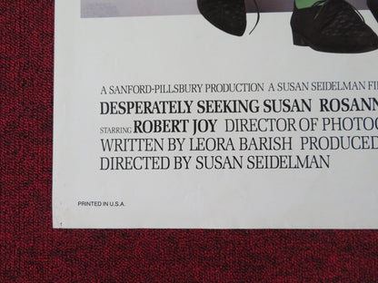 DESPERATELY SEEKING SUSAN FOLDED US ONE SHEET POSTER MADONNA R. ARQUETTE 1985 Rendezvous Cinema Movie posters