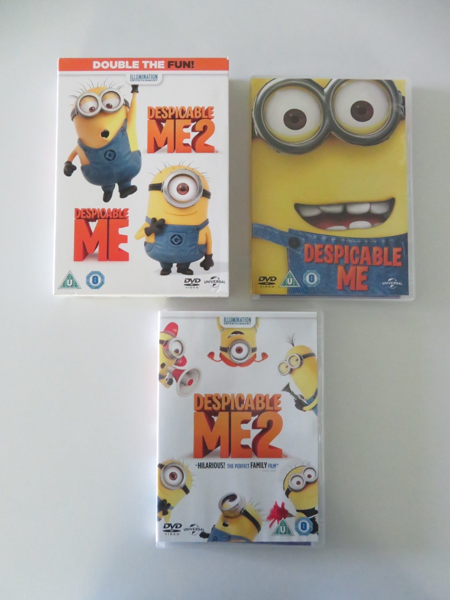 Despicable Me and Despicable Me 2 (DVD BoxSet) Steve Carell 2010 Region 2,4,5 Movie posters