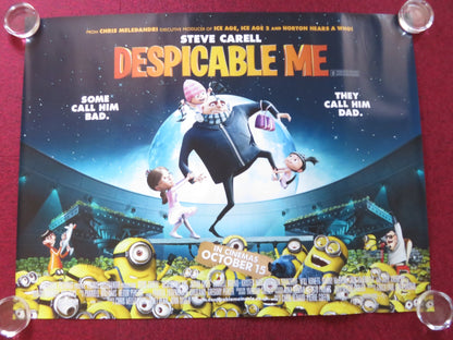 DESPICABLE ME UK QUAD ROLLED POSTER STEVE CARELL JASON SEGEL 2010 Rendezvous Cinema Movie posters
