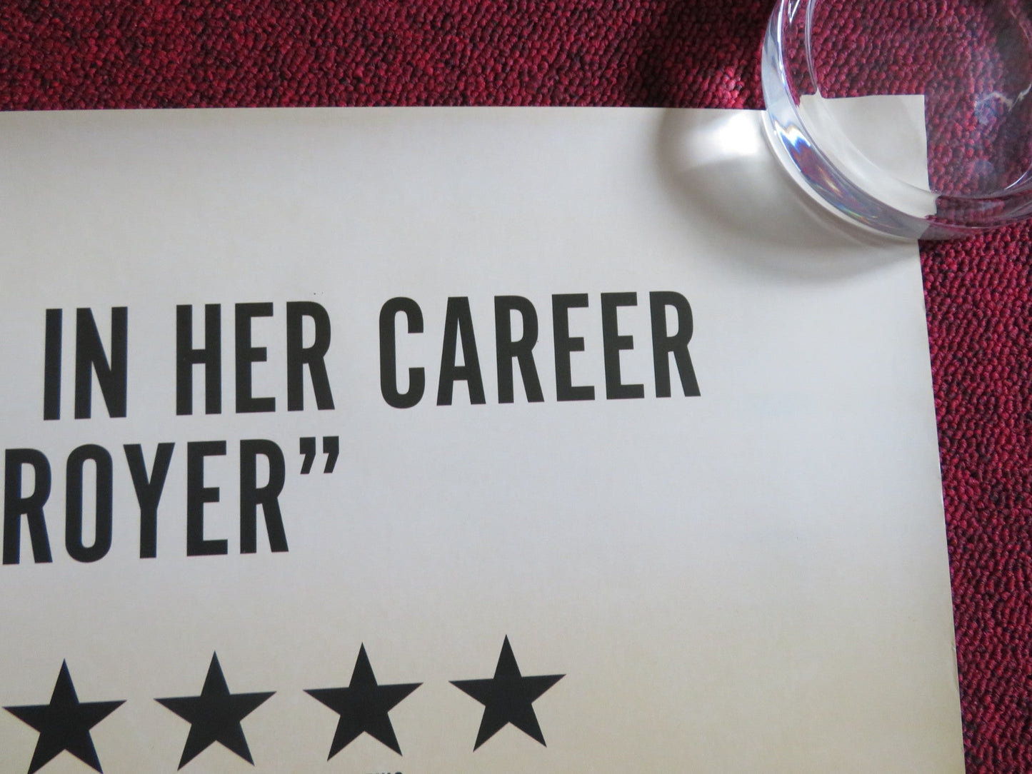 DESTROYER - B US ONE SHEET ROLLED POSTER NICOLE KIDMAN TOBY KEBBELL 2018 Rendezvous Cinema Movie posters