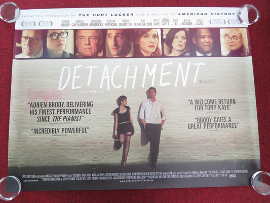 DETACHMENT UK QUAD ROLLED POSTER ADRIEN BRODY LUCY LIU 2011 Movie posters