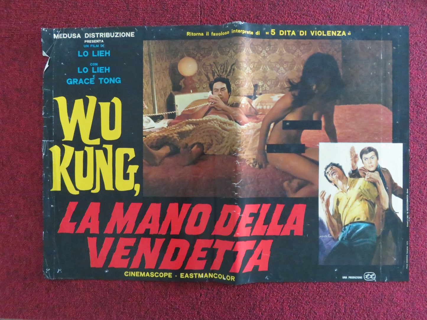 DEVIL AND ANGEL ITALIAN FOTOBUSTA POSTER LO LIEH GRACE TONG 1973 Rendezvous Cinema Movie posters