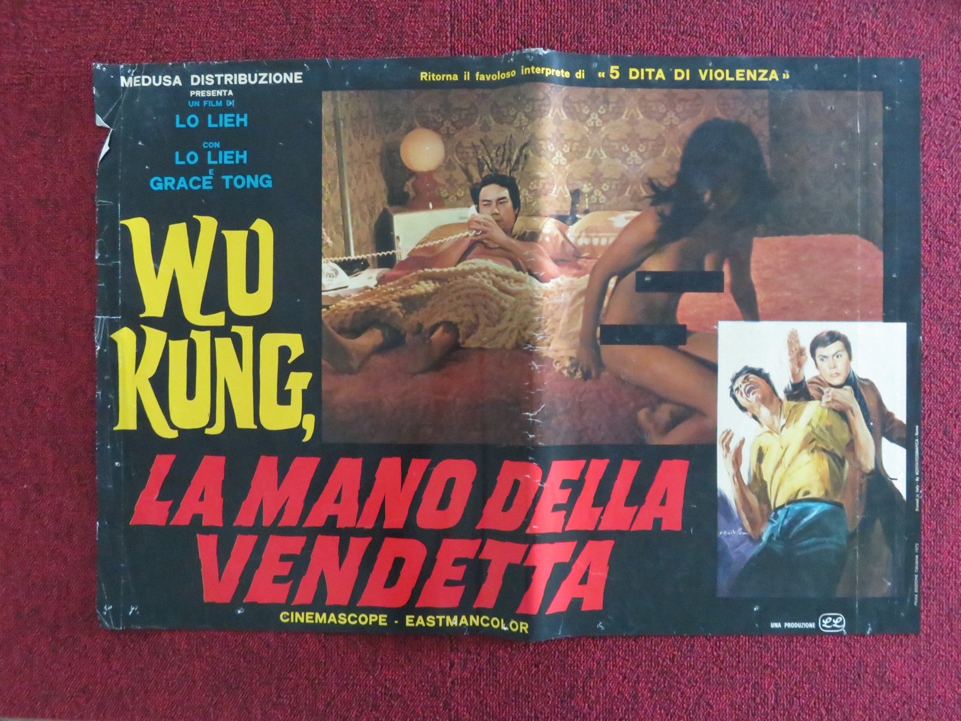 DEVIL AND ANGEL ITALIAN FOTOBUSTA POSTER LO LIEH GRACE TONG 1973 Rendezvous Cinema Movie posters