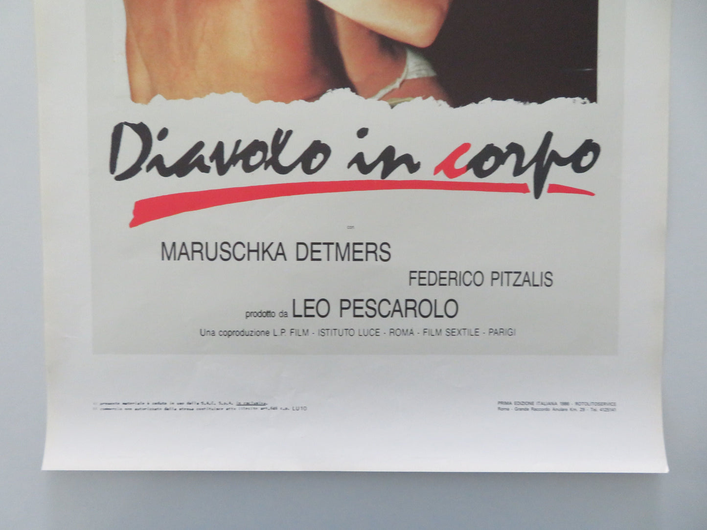 Devil in the Flesh Italian Locandina Poster Maruschka Detmers 1986 Movie posters