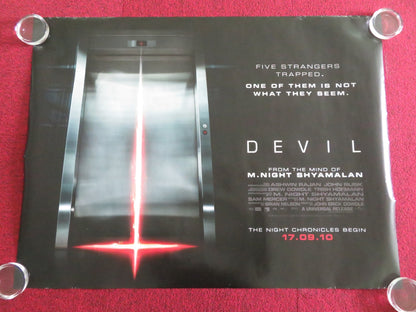 DEVIL UK QUAD ROLLED POSTER CHRIS MESSINA LOGAN MARSHALL - GREEN 2010 Movie posters