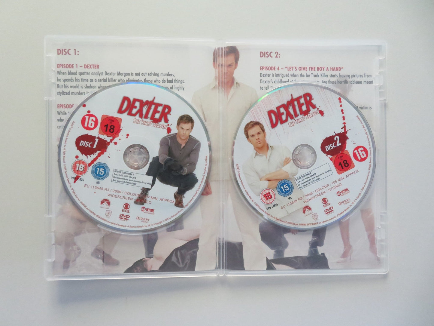 Dexter Season One (DVD BoxSet) Michael C. Hall Jennifer Carpenter 2006 Region 2 Movie posters