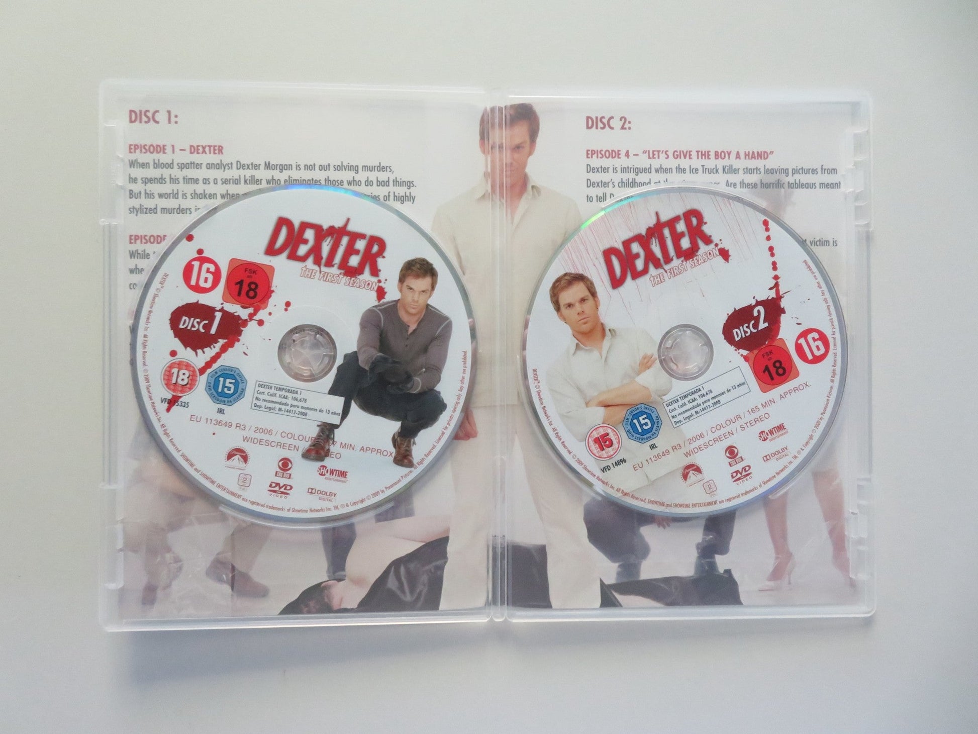 Dexter Season One (DVD BoxSet) Michael C. Hall Jennifer Carpenter 2006 Region 2 Movie posters