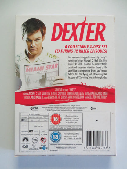 Dexter Season One (DVD BoxSet) Michael C. Hall Jennifer Carpenter 2006 Region 2 Movie posters