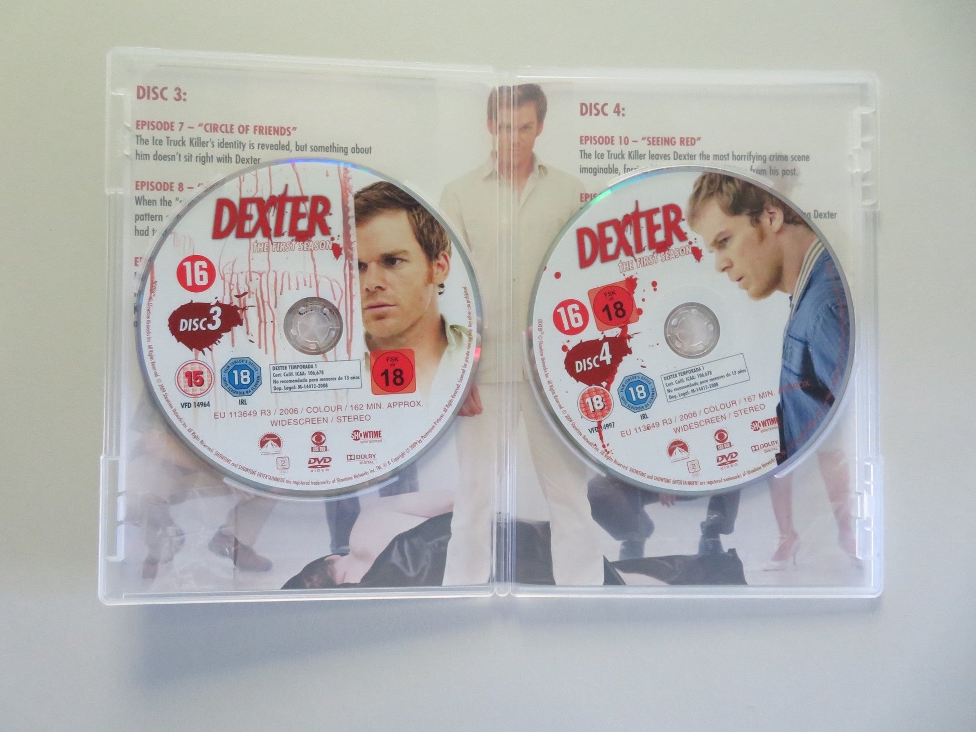 Dexter Season One (DVD BoxSet) Michael C. Hall Jennifer Carpenter 2006 Region 2 Movie posters
