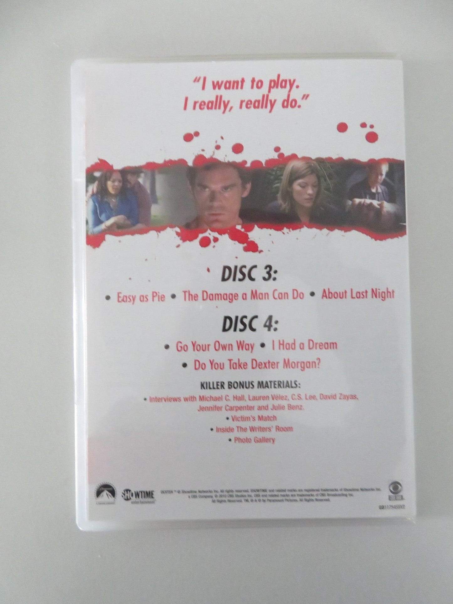 Dexter - Season Three (DVD BoxSet) Michael C. Hall Julie Benz 2008 Region 2 Movie posters