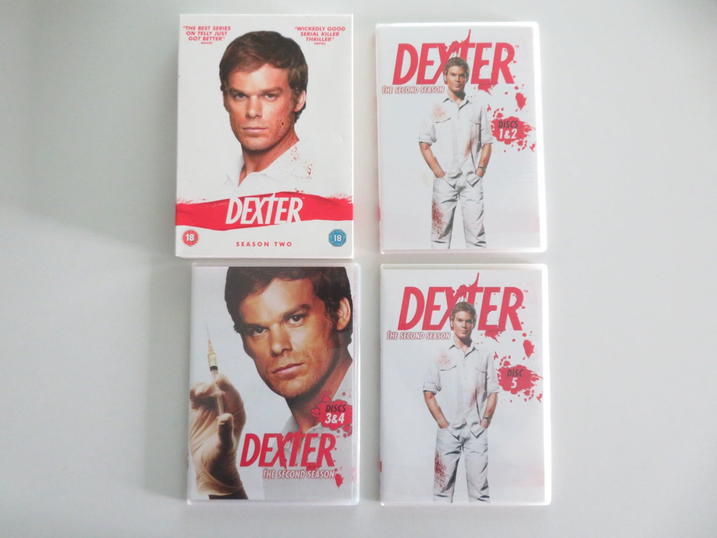 Dexter Season Two (DVD BoxSet) Michael C. Hall Jennifer Carpenter 2007 Region 2 Movie posters
