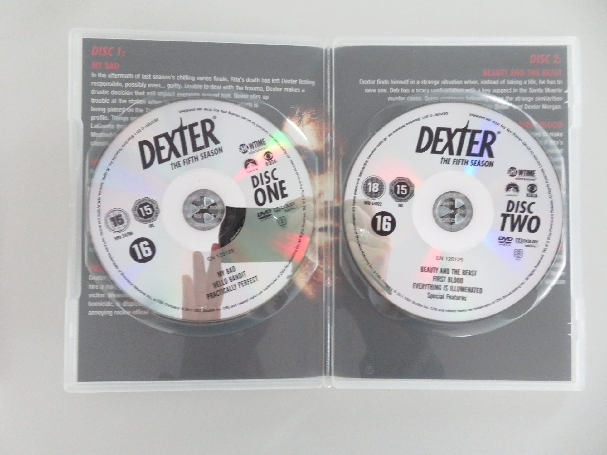 Dexter - The Fifth Season (DVD BoxSet) Michael C. Hall 2010 Region 2 Movie posters