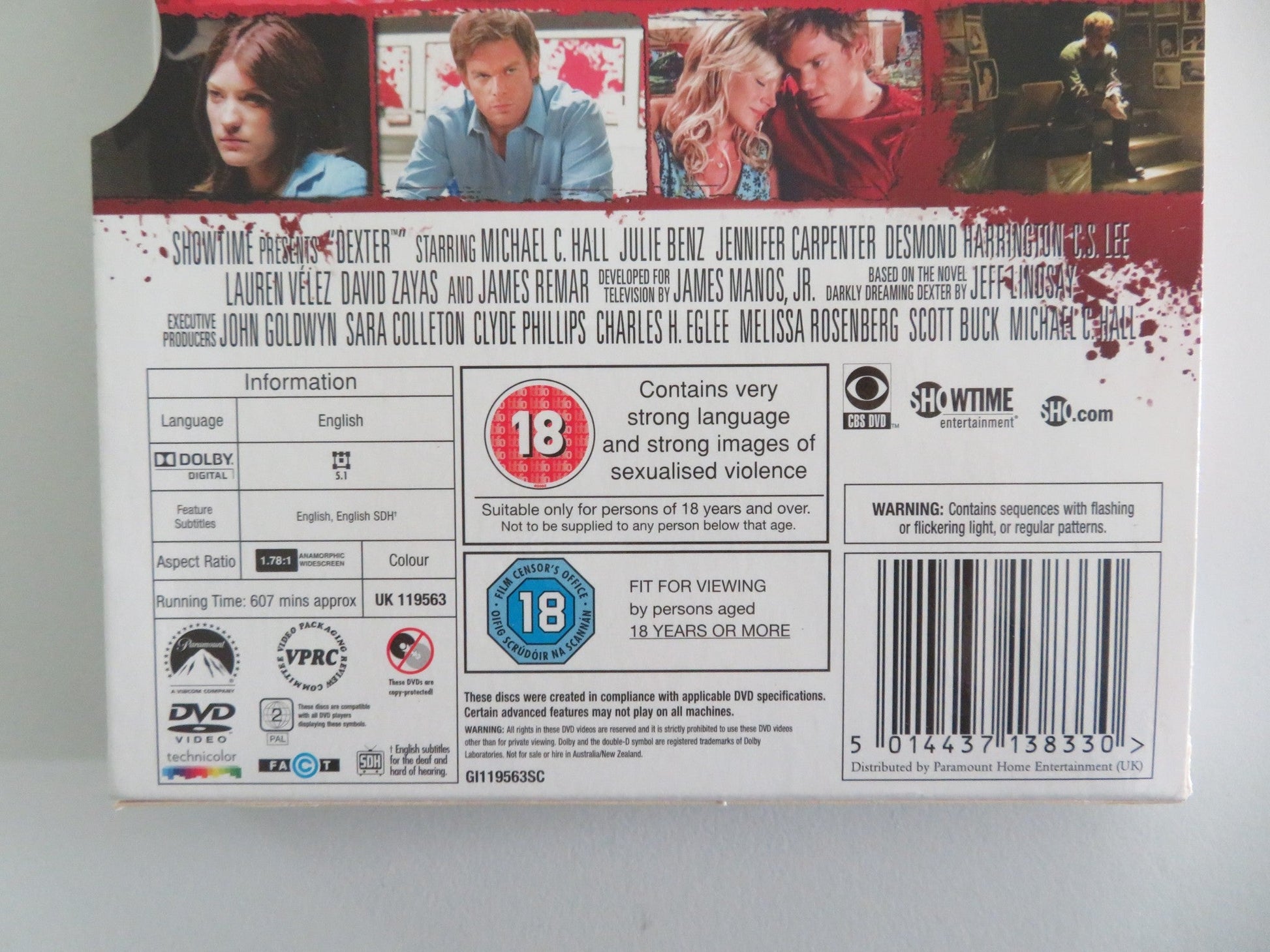 Dexter - The Fourth Season (DVD BoxSet) Michael C. Hall J. Lithgow 2009 Region 2 Movie posters